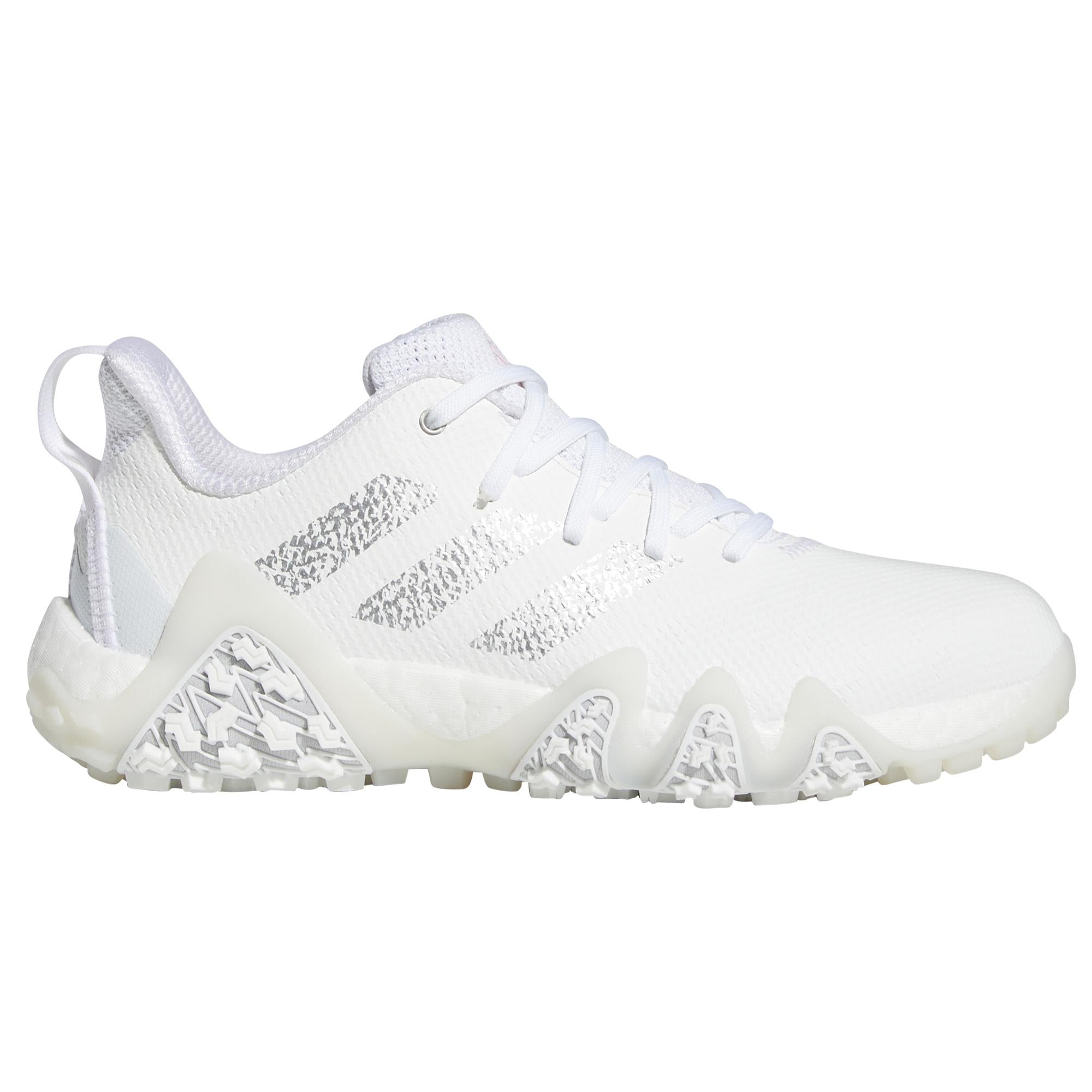 Adidas Codechaos 22 Ladies Golf Shoes White/Silver Metallic/Clear Pink